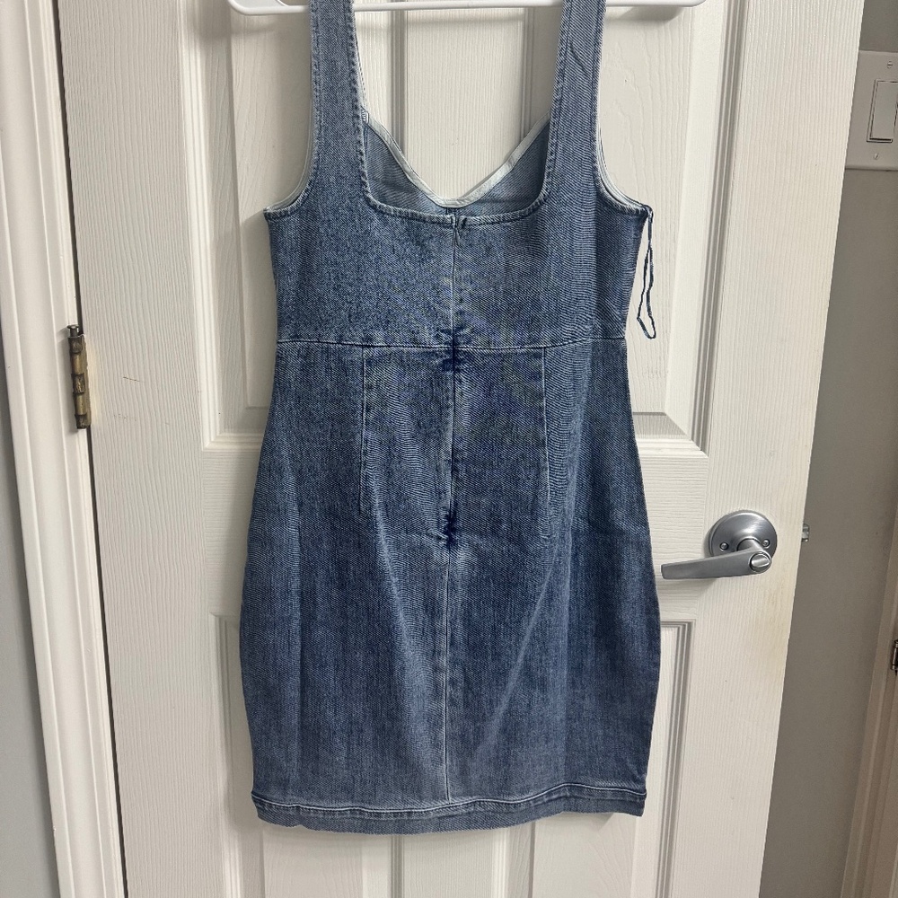 Bella & Bloom Cutout Denim Dress View 3